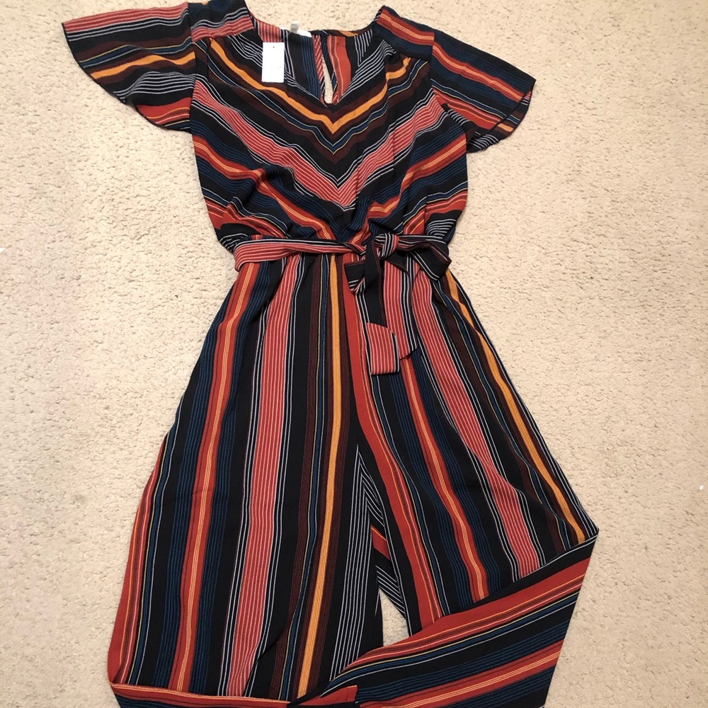 Wide leg romper